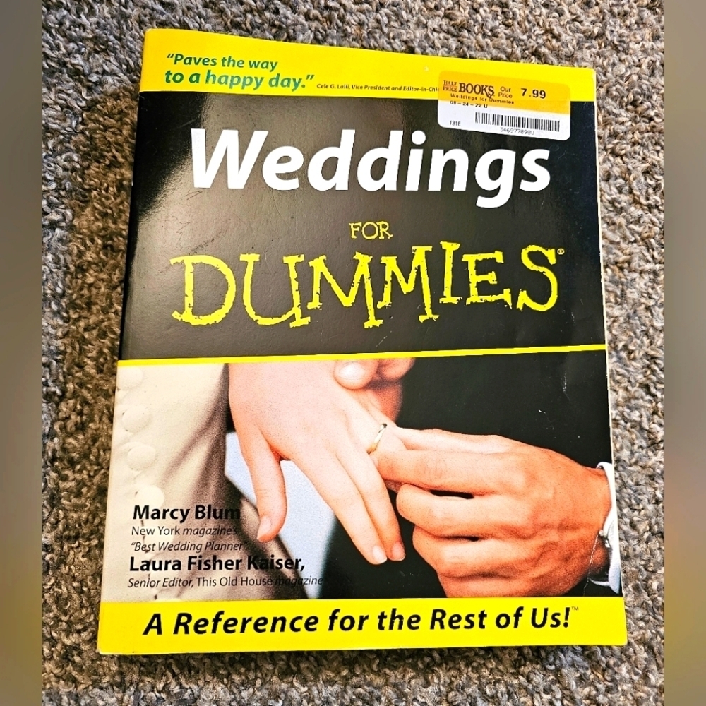Weddings for Dummies Book​​​​